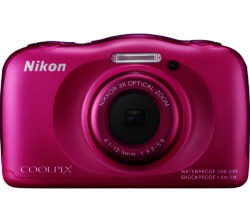 Nikon COOLPIX S33 Tough Digital Camera - Pink